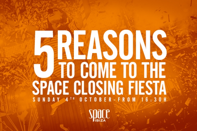 5 reasons to come to the Space Closing Fiesta
