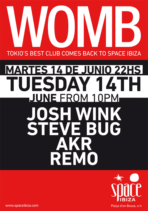 womb 14 june space ibiza