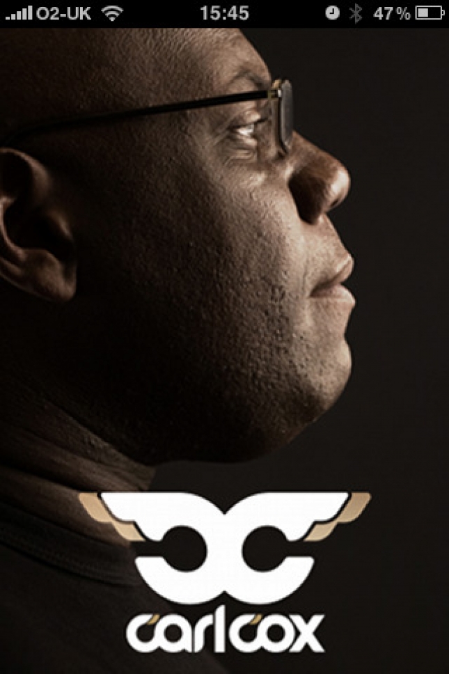 Aplicación de Carl Cox en Itunes App Store