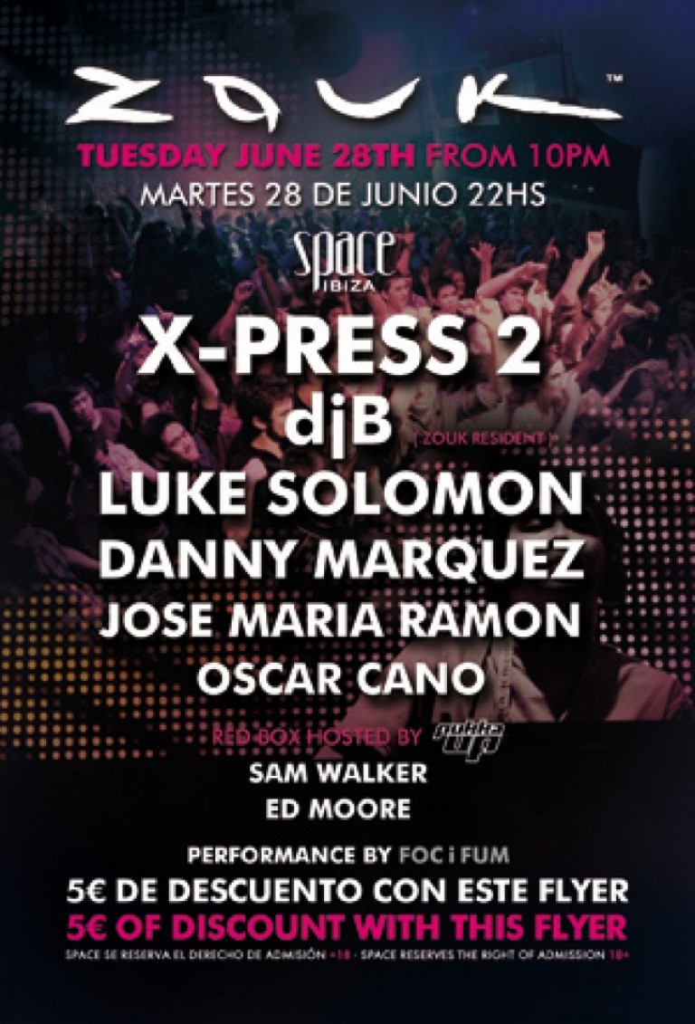 Noche ZOUK en Space Ibiza – 28 de junio