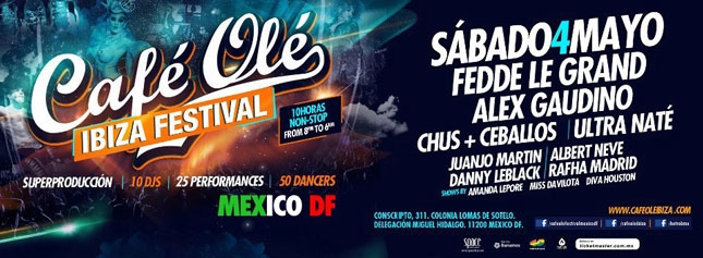 LOS BOLETOS PARA EL CAFÉ OLÉ IBIZA FESTIVAL, YA A LA VENTA!